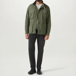 BELSTAFF Service Fieldmaster Jacket in Surplus Green