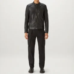 Belstaff V Racer Leather Jacket in Black