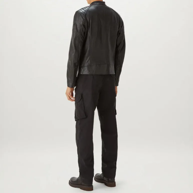 Belstaff V Racer Leather Jacket in Black