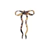 BLACK COLOUR Anya Bow Hair Pin in Light Tortoise