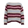 BLACK COLOUR Effie Striped Jumper in Bluish Plum