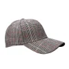 Black Colour Maizah Chequered Cap in Black