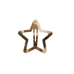 BLACK COLOUR Star Big Hair Clip in Gold