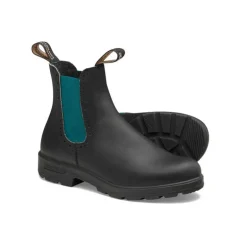 BLUNDSTONE 2320 Leather Boots in Black/Green