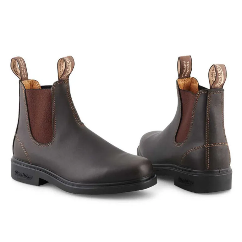 BLUNDSTONE 067 Leather Boots in Stout Brown