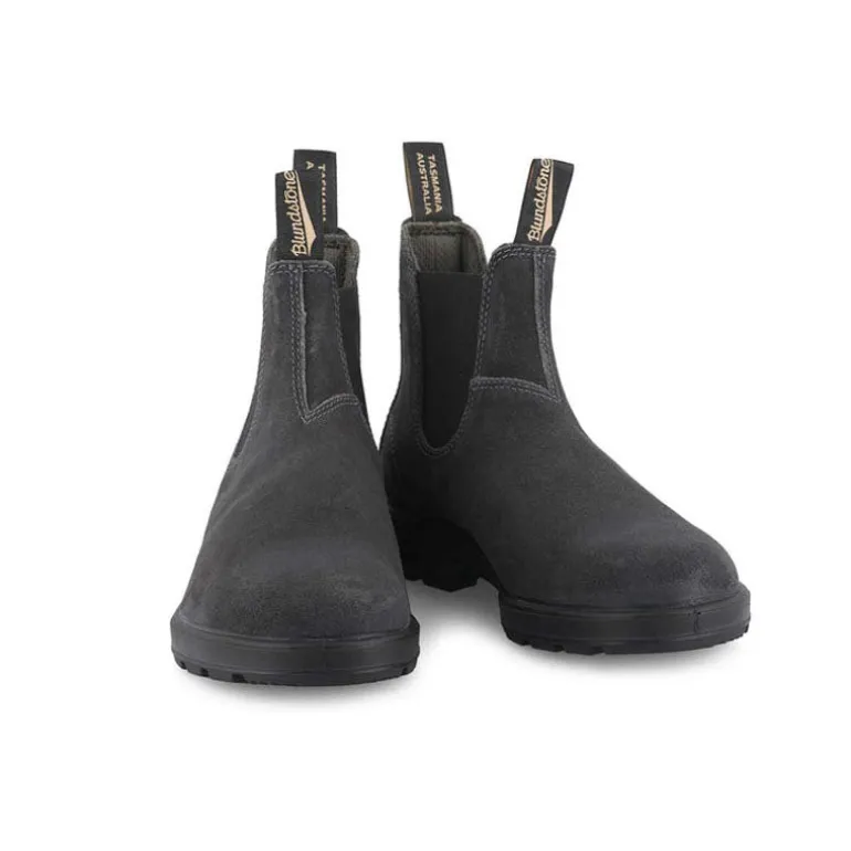 BLUNDSTONE 1910 Wax Suede Boots in Steel Grey
