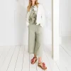 BONTE Aide Trouser in Green Gingham