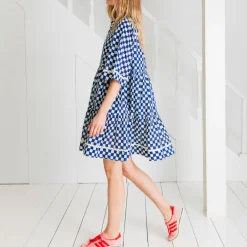 BONTE Koko Ric Rac Short Dress in Lapis