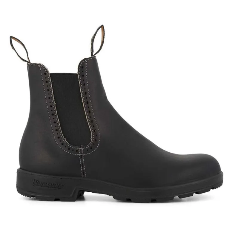 1448 Brogued Boots in Voltan Black | Collen & Clare