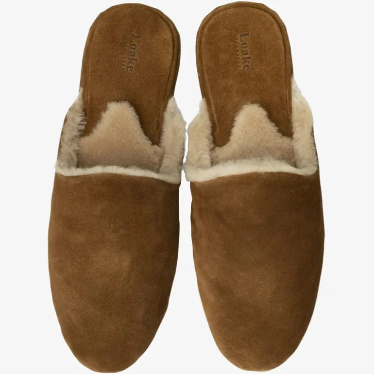 Cavalry Suede Slippers in Tan | Collen & Clare