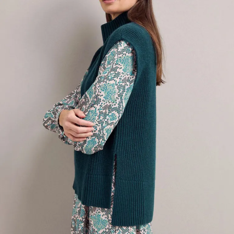 CEFINN Odette Snakeskin Print Shirt Dress in Green