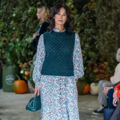 CEFINN Odette Snakeskin Print Shirt Dress in Green