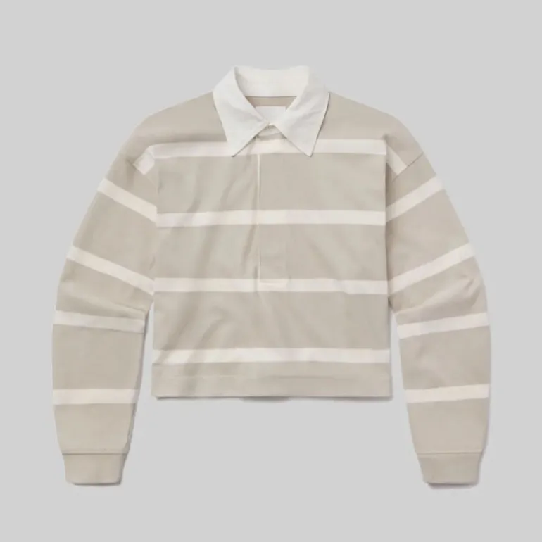 CITIZENS OF HUMANITY Aris Rugby Shirt in Sndatlas/Pmina Stripe