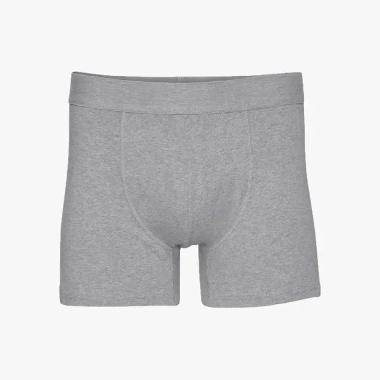 Classic Organic Boxer Briefs in Heather Grey | Collen and Clare