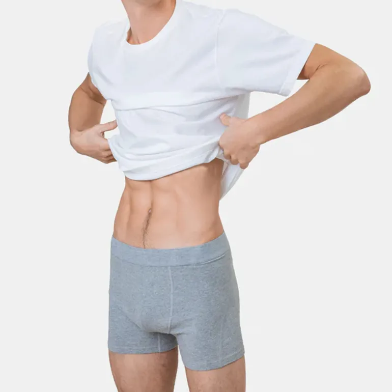Classic Organic Boxer Briefs in Heather Grey | Collen and Clare