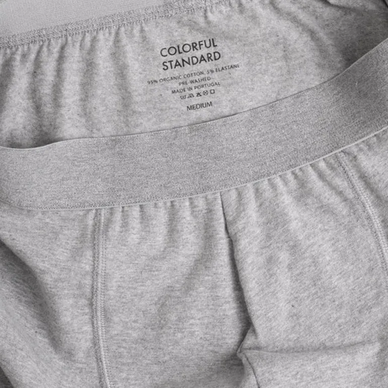 Classic Organic Boxer Briefs in Heather Grey | Collen and Clare