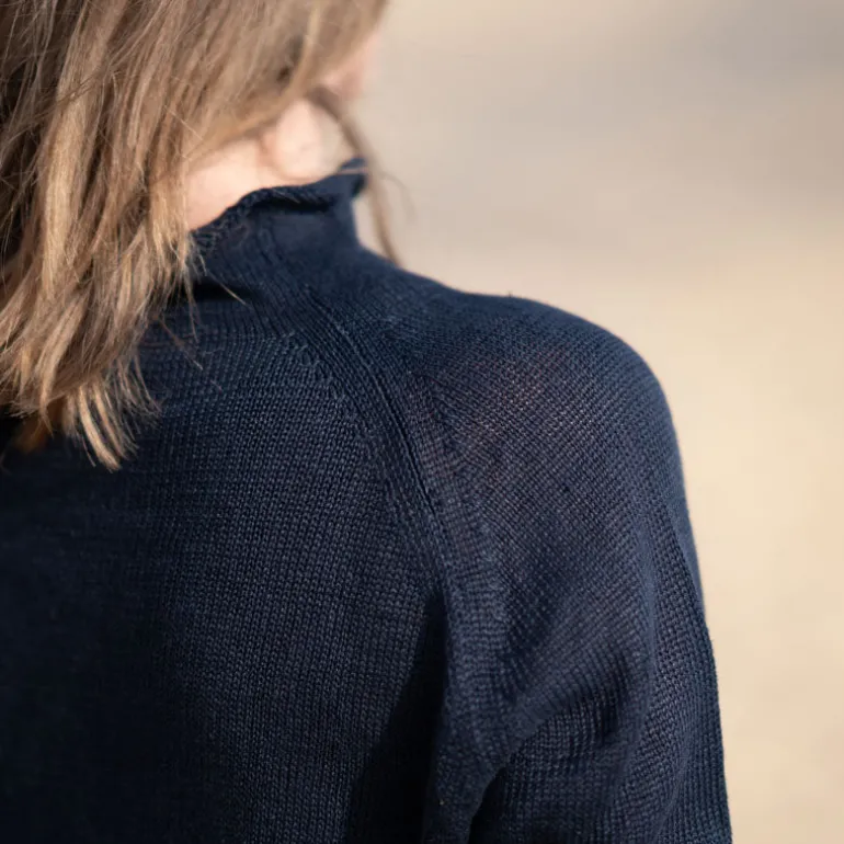 COLLEN & CLARE Dion Linen Easy Knit in Navy