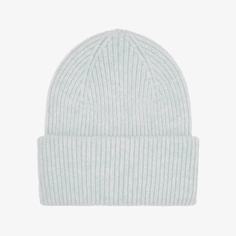 Colorful Standard Merino Wool Beanie Hat in Limestone Grey