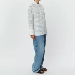 DAY BIRGER ET MIKKELSEN Julianna Daily Stripe Shirt in Surf The Web