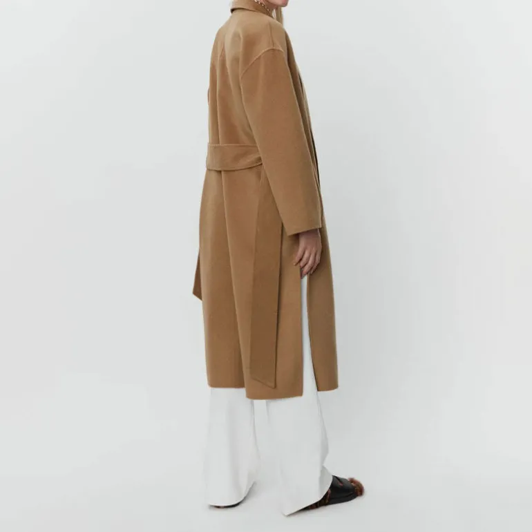 DAY BIRGER ET MIKKELSEN Wright Double Faced Wool Coat in Tree House