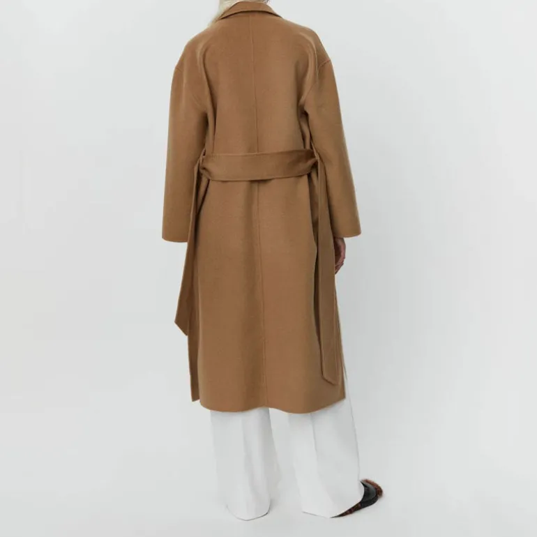 DAY BIRGER ET MIKKELSEN Wright Double Faced Wool Coat in Tree House