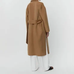 DAY BIRGER ET MIKKELSEN Wright Double Faced Wool Coat in Tree House