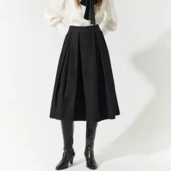 DEA KUDIBAL Abey Skirt with Pockets in Raw Blue
