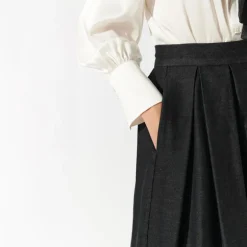 DEA KUDIBAL Abey Skirt with Pockets in Raw Blue