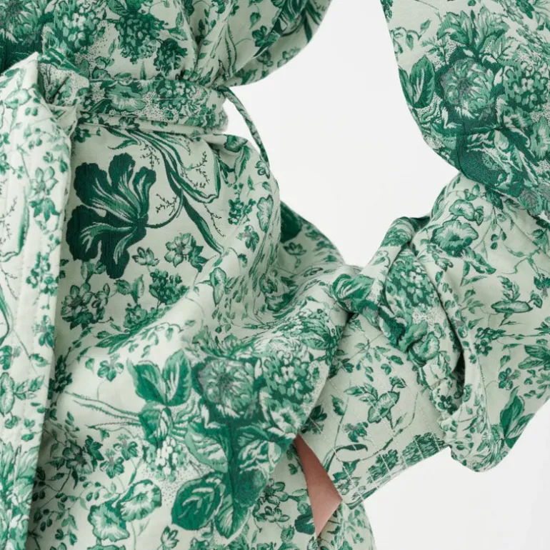 DEA KUDIBAL Anitta Jacket with Belt in Botanic Green