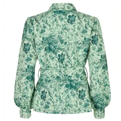 DEA KUDIBAL Anitta Jacket with Belt in Botanic Green