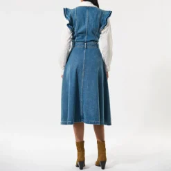 DEA KUDIBAL Edissadea Dress in Light Denim Blue