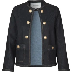 DEA KUDIBAL Nella Jacket with Deco Buttons in Raw Blue