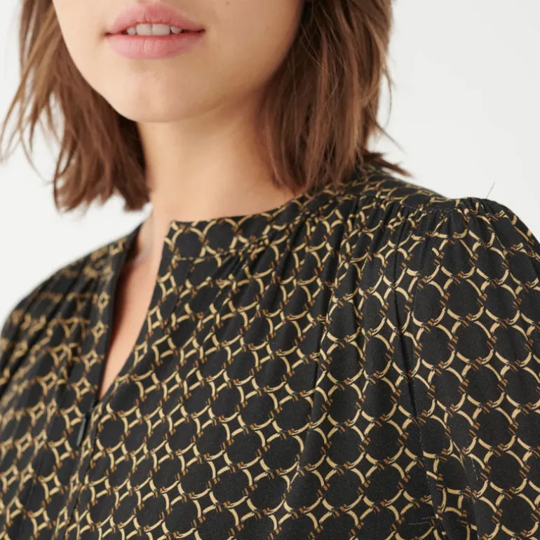 DEA KUDIBAL Rudy EV Dress with High Cuffs in Bees