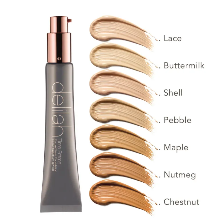 DELILAH Time Frame Future Resist Foundation SPF 20 in Chestnut
