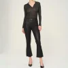 DL1961 Bridget Boot High Rise Instasculpt Crop Jeans in Glazed Blueberry