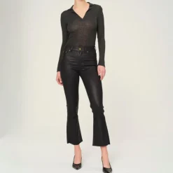 DL1961 Bridget Boot High Rise Instasculpt Crop Jeans in Glazed Blueberry