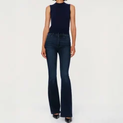 DL1961 Bridget Boot High Rise Instasculpt 33" Jeans in Dark Indigo