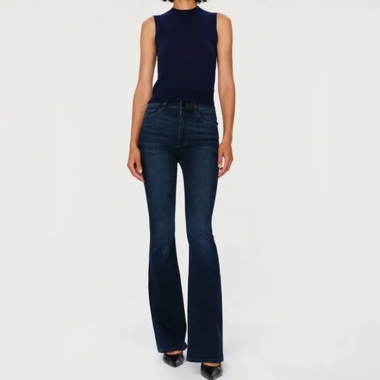 DL1961 Bridget Boot High Rise Instasculpt 33" Jeans in Dark Indigo