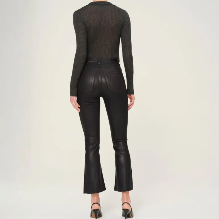 DL1961 Bridget Boot High Rise Instasculpt Crop Jeans in Glazed Blueberry