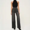 DL1961 Hepburn Wide Leg Jeans in Dark Haze