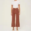 DL1961 Hepburn Wide Leg Jeans in Terracotta