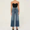 DL1961 Hepburn Wide Leg Jeans in Seagate