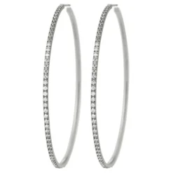 EDBLAD Glow Creoles Mini XL Hoops in Steel