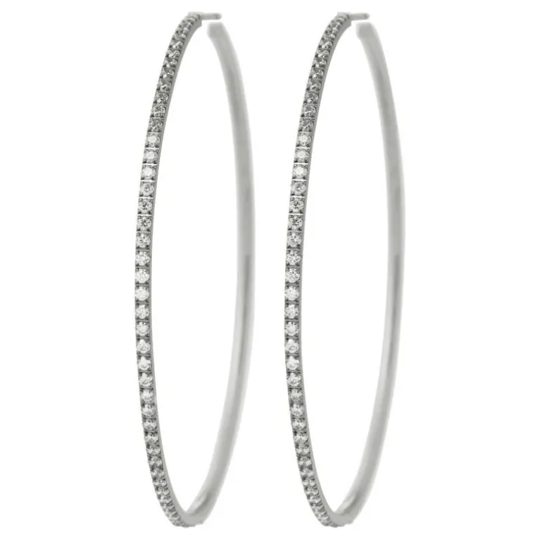 EDBLAD Glow Creoles Mini XL Hoops in Steel