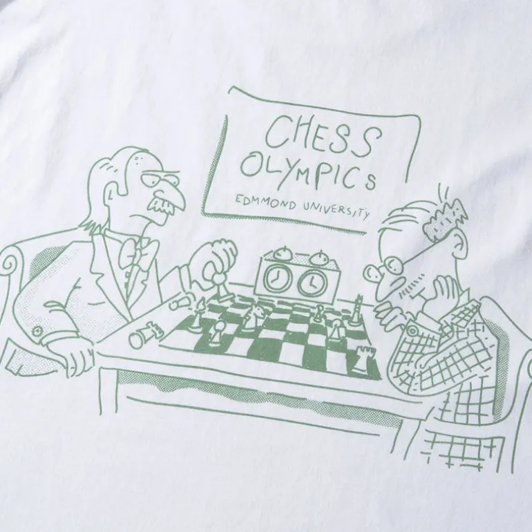 EDMMOND STUDIOS Chess Olympics T Shirt in White