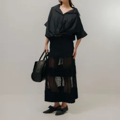EMIN PAUL Button Blouse in Black