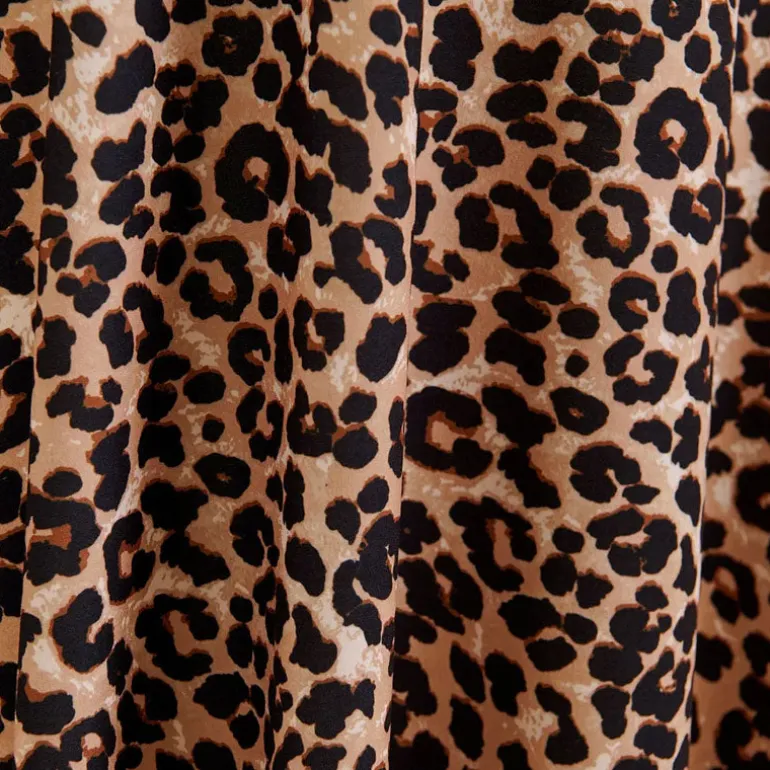 ESSENTIEL ANTWERP Germa Long Dress in Leopard Print