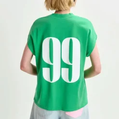 ESSENTIEL ANTWERP Halarm Sleeveless T-Shirt in Pine Needle