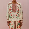 FARM RIO Ainika Delicate Off-White Blouse