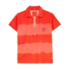 FIVE Collared Tee Shirt in Coral
